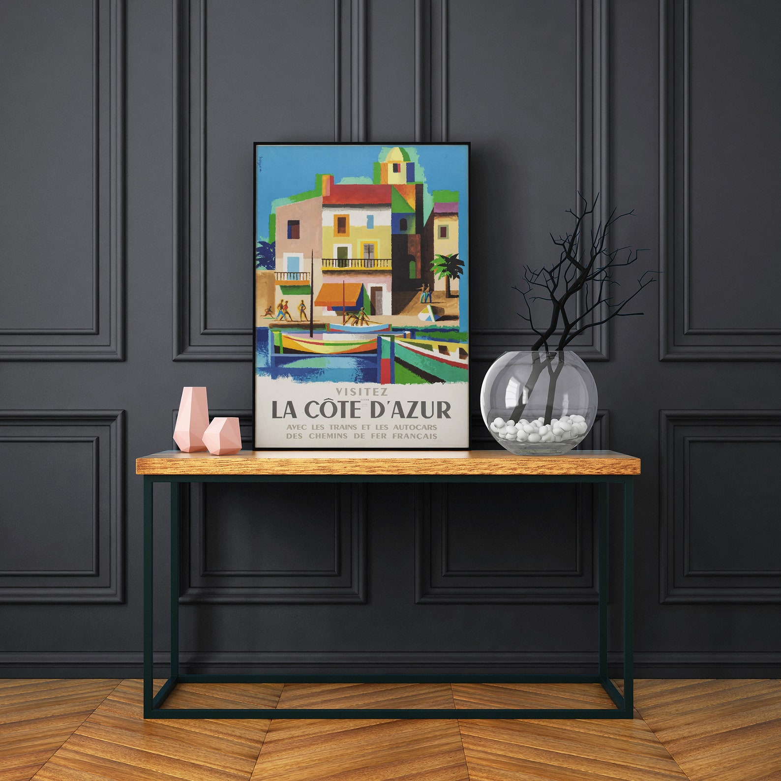 Côte D'azur Poster French Riviera Côte D'azur Print - Etsy