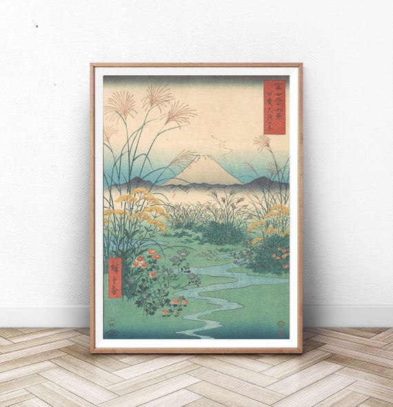 Otsuki Plain in Kai Province 1858 Hiroshige Artwork Ukiyo-e | Etsy