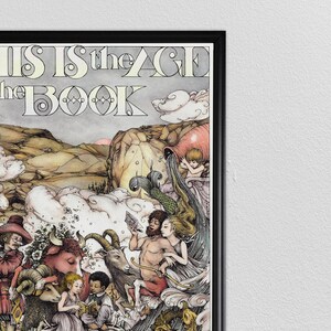 Carteles de libros, arte del libro, cartel de la cita literaria, impresión de la cita del libro, arte del aula, cartel de la cita de lectura, cita inspiradora, impresión de la literatura imagen 3