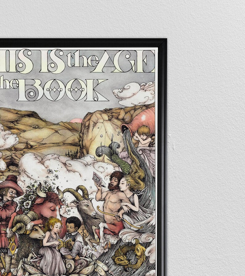 Carteles de libros, arte del libro, cartel de la cita literaria, impresión de la cita del libro, arte del aula, cartel de la cita de lectura, cita inspiradora, impresión de la literatura imagen 3