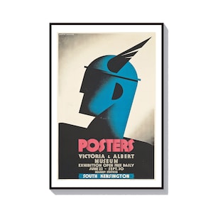 MUSEUM ART POSTER: Museum Exhibition Print, Kensington Art, London Art, Art Deco Poster
