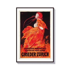 Print, GRIEDER-ZÜRICH, Art Deco Ad, Retro Print Ad, Kitchen Wall Art, Food and Drink Art, Bar Art