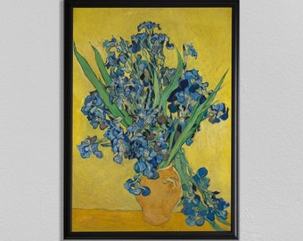 Van Gogh Irises Print: Impressionist Flower Painting Wall Art