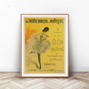 Theatre Art Print | Vintage Paris Wall Art | Paris Print | French Poster