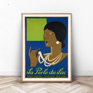 Pearls Poster, Modern Wall Art, Mid Century Modern Art Print, Museum Print, Paris Wall Art, Wall Art Prints, Paris Print, Swiss