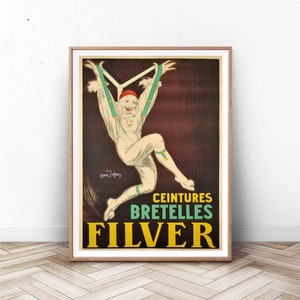 Vintage Circus Poster | Clown Art | Vintage Food and Drink Art | Vintage Advertisement Poster