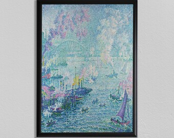 ポール・シニャックの版画：ロッテルダム港 新印象派美術 - Etsy 日本