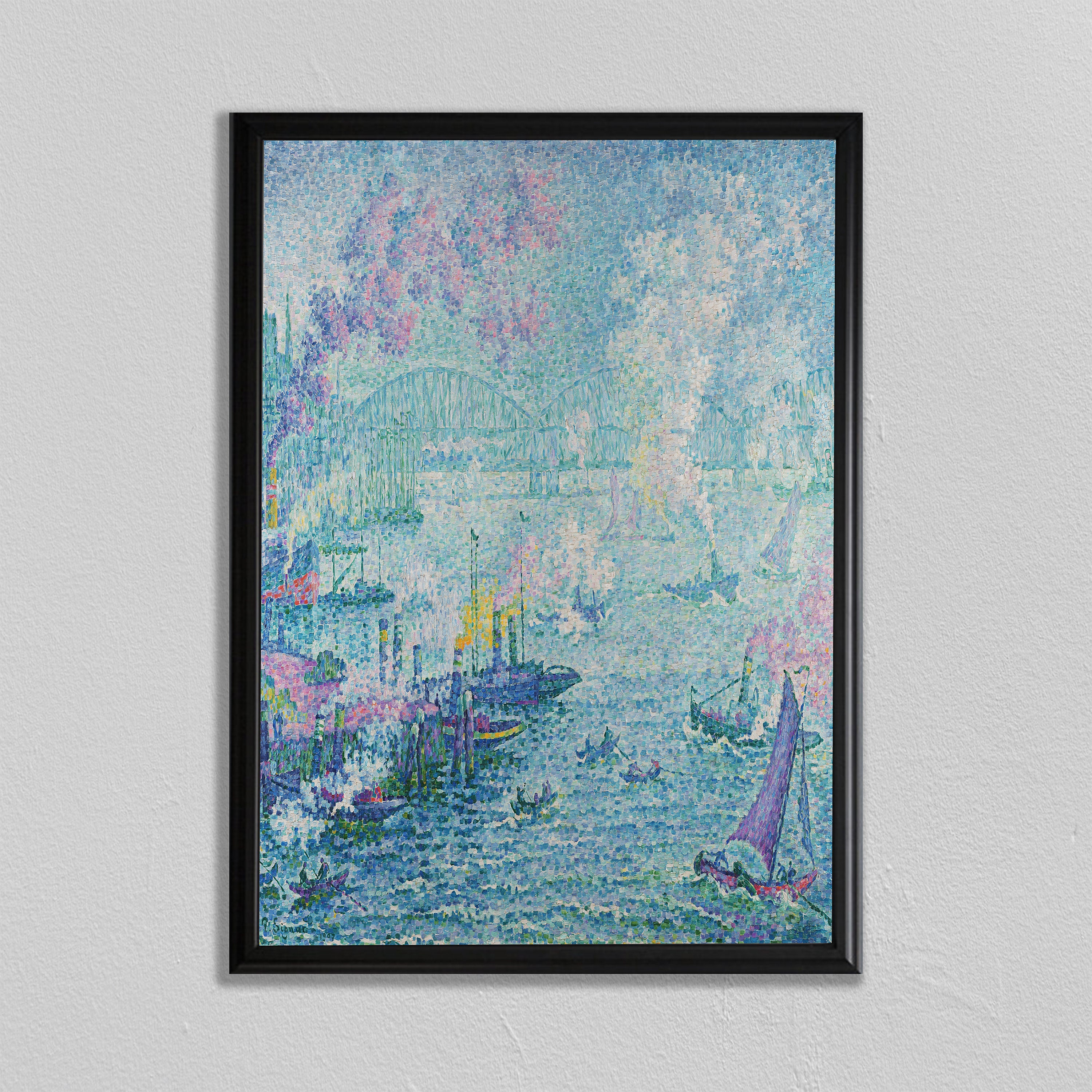 ポール・シニャックの版画：ロッテルダム港 新印象派美術 - Etsy 日本