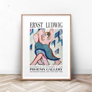 Ernst Ludwig Art | Exhibition Art Print | Exhibition Poster | Exhibition Poster Vintage | Abstract Art