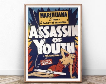 Vintage 'Reefer' Movie Poster Art Print