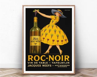 Art Deco Champagne de Paris Poster: Vintage French Nightlife Print