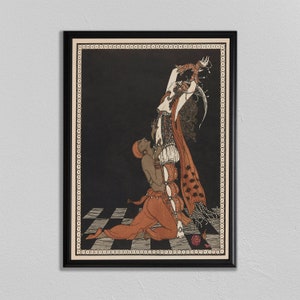 Print, Fashion Poster, Vogue, Dress, Design, Art Deco, Illustration, Vintage, portraits, miniatures