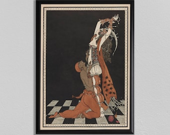 Print, Fashion Poster, Vogue, Dress, Design, Art Deco, Illustration, Vintage, portraits, miniatures