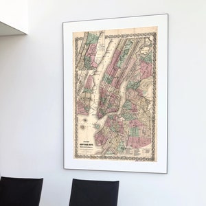 New York City Map New York Map Manhattan Map City Map New York Travel Map New York Street Map New York Map Poster New York Map Print NYC Art