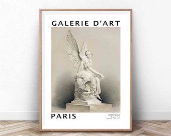 Póster de la exposición de arte de París: Arte mural francés vintage