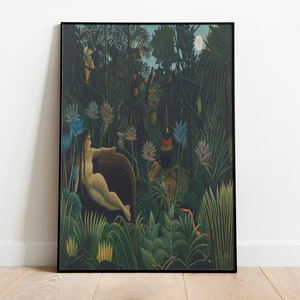 Henri Rousseau Impresión, Arte de la Pared de París, El Sueño, Affiche, Impresionismo, Cartel Henri Rousseau, Henri Rousseau Pintura al óleo