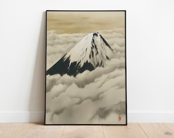 Mount Fuji Art Print: Vintage Japanese Woodblock Poster