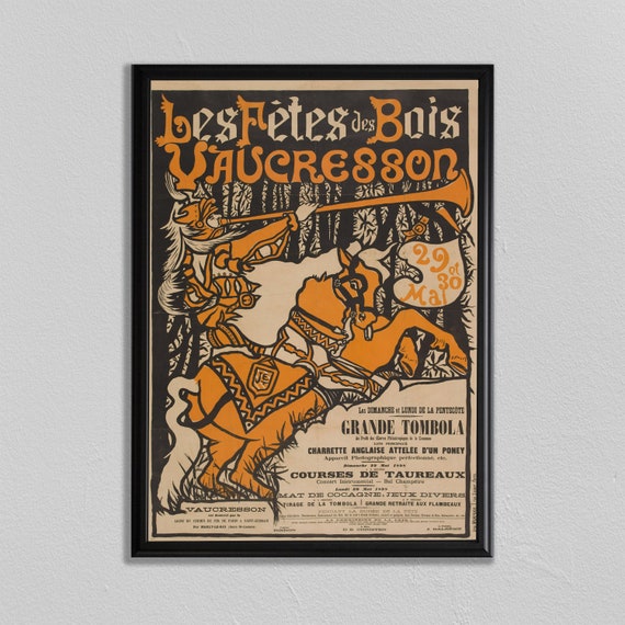 Medieval poster knights of templar circus print paris wall | Etsy