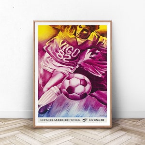 Vintage Soccer Poster, Futbol Art, Soccer Art Print, Sports Gift, Sports Decor, Soccer Print