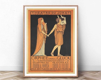 Vintage Opera Exhibition Poster: Paris Wall Art Print