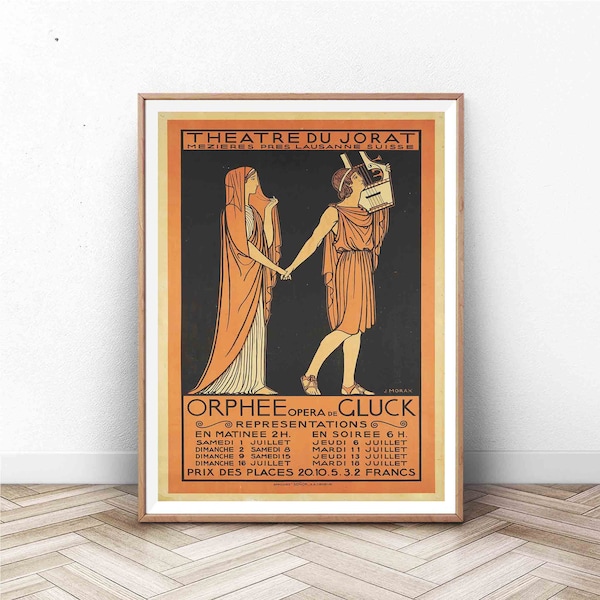 Exhibition Poster | Vintage Poster for an Opera | Paris Wall Art | Paris Print | Museum Exhibition Print | Home Decor | Classic Print