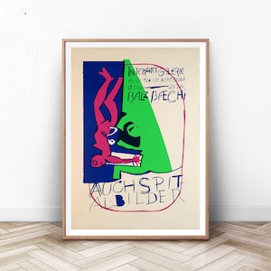 Art Exhibition Poster, Modern Wall Art, Mid Century Modern Art Print, Museum Print, Paris Wall Art, Wall Art Prints, Paris Print, Bauhaus