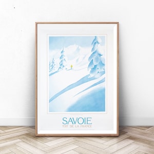 SKIING POSTER: Museum  Exhibition Poster, Modern Wall Art, Mid Century Modern Art Print, Museum Print, Paris Wall Art, Paris Print
