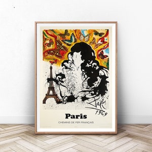 Cartel de Francia Travel, Paris Print, Paris Wall Art, French Riviera Print, France Print, Mid Century Wall Art, Modern Wall Art, Affiche