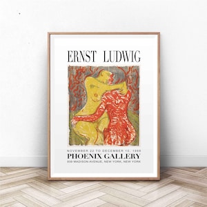 Ernst Ludwig Art | Exhibition Art Print | Exhibition Poster | Exhibition Poster Vintage | Abstract Art