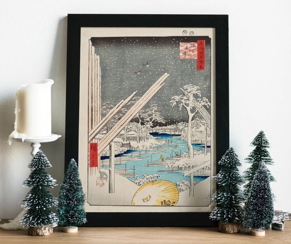 Japanese Art Print, Japan Woodblock, Japon, Estampe Paponaise, Vintage Wall Art,  日本ポスター