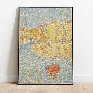 Paul Signac Print, Le Pont des Arts, Neo-Impressionism, Paul Signac Poster, Paris Wall Art, Home Decor Wall Art, Classical Art Print