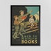 Printable Art, Back to Nature Books, Vintage Poster Print, Reading ...