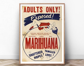 Vintage "Reefer" Movie Poster Art Print