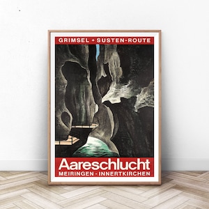 CARTEL de viaje DE INTERLAKEN, Arte de la pared de París, impresión de los Alpes suizos, impresión de Francia, Provenza, cartel de la montaña, vintage viaje, arte de la pared de verano
