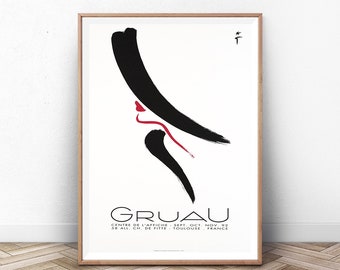 Vintage Gruau Fashion Art Print: Vogue Designer-poster