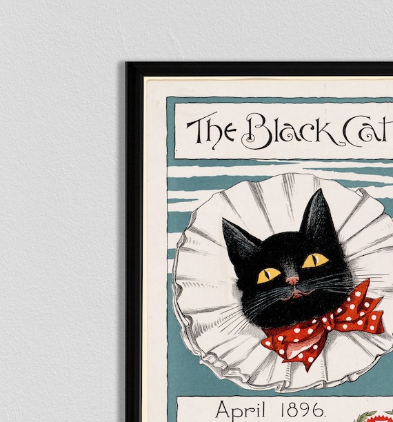 Black Cat Poster Le Chat Noir French Poster Tournee Du Chat Noir Black Cat Vintage French Chat Noir Poster French Black Cat Poster