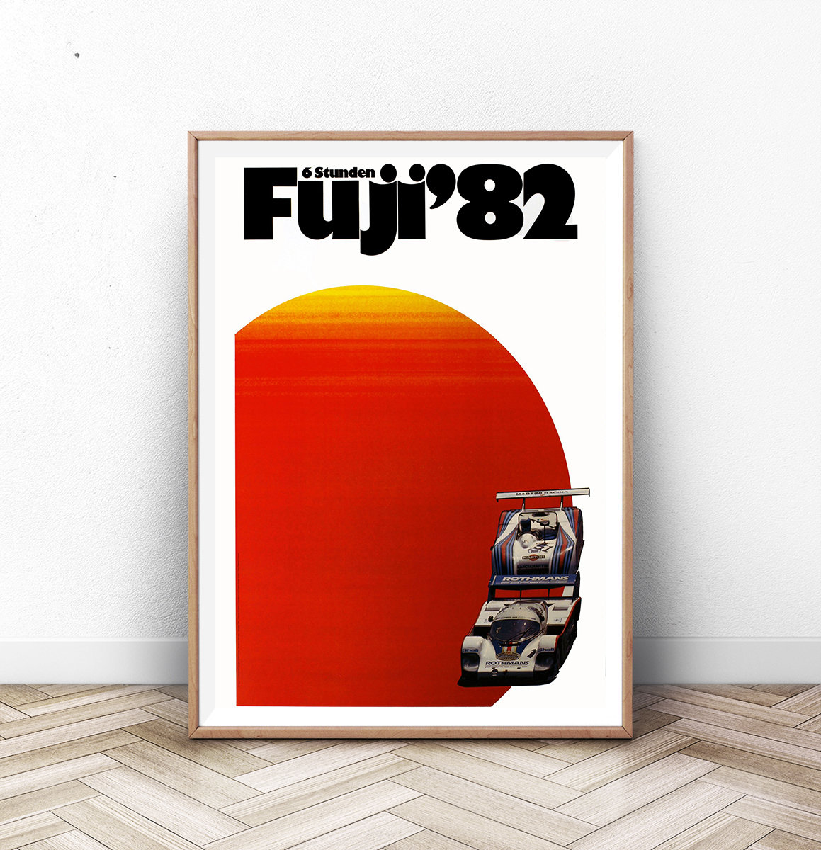 Fuji '82 Racing Car Poster: Vintage Automotive Print - Etsy