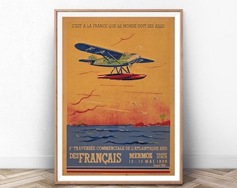 Plane Poster, Plane Print, Aviation Wall Art, Pilot Gift, Jet Poster, Vintage Aviation Poster, Concorde Poster, Rocket Print, Spaceship