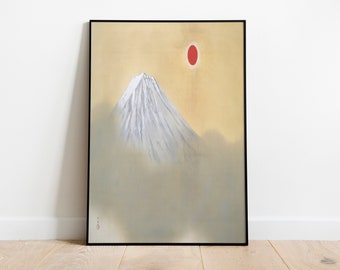 Mount Fuji Art Print: Vintage Japanese Woodblock Poster
