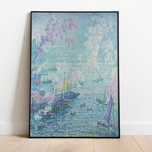 Paul Signac Print, The Port of Rotterdam, Neo-Impressionism, Paul Signac Poster, Paris Wall Art, Home Decor Wall Art, Classical Art Print