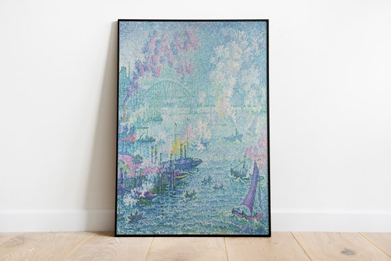 ポール・シニャックの版画：ロッテルダム港 新印象派美術 - Etsy 日本