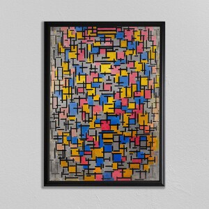 abstract art abstract print art home decor wall art print antique prints art deco print PIET MONDRIAN (1872-1944)