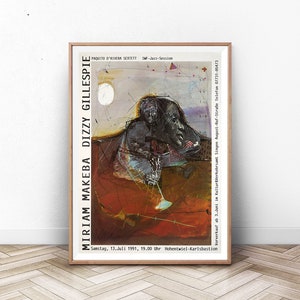 JAZZ: Museum  Exhibition Poster, Modern Wall Art, Mid Century Modern Art Print, Museum Print, Paris Wall Art, Paris Print