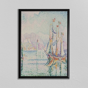 Paul Signac Print, Antibes, Neo-Impressionism, Paul Signac Poster, Paris Wall Art, Home Decor Wall Art, Classical Art Print