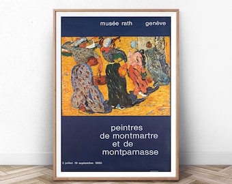 Rodin Exhibition Poster: Vintage Museum Art Print, Paris Wall Art