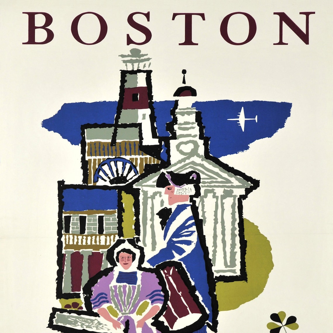 BOSTON POSTER ART Boston Art Print Boston Tourism Poster Etsy