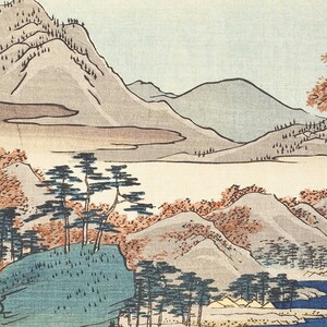 Japanese Art Japanese Vintage Woodblock Print ukiyo-e art Japan Wall Art Home Decor Giclee Autumn image 2