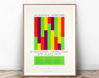 Museum Exhibition Poster: Mid Century Modern Wall Art