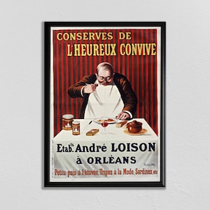 Leonetto Cappiello Vintage Print, Paris Wall Art, Vintage French Poster, Wine Poster, Vintage Ad, Literary Poster, Food and Drink