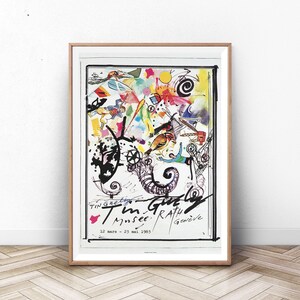Abstract Museum Exhibition Art Print: Scandinavian Modern Wall Art